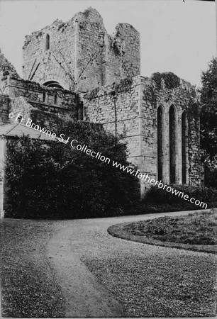 BOYLE ABBEY  CHANCEL AND TOWER FROM DOCTORS GARDEN